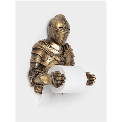 Держатель для туалетной бумаги «Рыцарь», 16×22×31 см, бронза