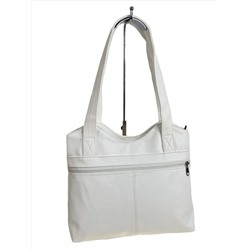 Женская сумка из искусственной кожи, цвет белый