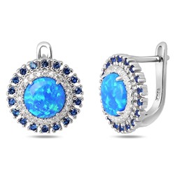 Серьги, опал, FYN-19704