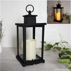 Светильник фонарь настольный 33 см черный / YR1101B /уп 24/ПРОМО АКЦИЯ