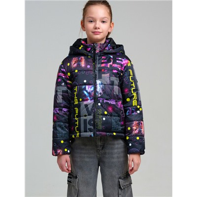 Куртка текстильная с полиуретановым покрытием для девочек