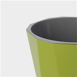 Кашпо для цветов со вставкой «Палермо», 1.8 л, цвет оливковый