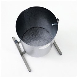 Урна уличная «Круг», 18 л, бак 0.5 мм, 54×31×31 см, серебристая