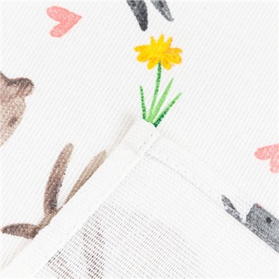 Фартук кухонный «Доляна» Fluffy bunnies, 60×70 см, 100% хлопок, 164 г/м²