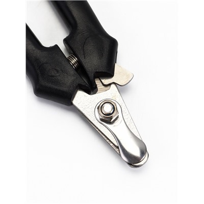 Набор по уходу за когтями: когтерез боковой (отверстие 8 мм) и пилка, черный и красный