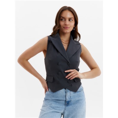 Жилет женский MINAKU: Safari, цвет графитовый, размер 46