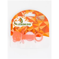 Игрушка для собак жевательная светящаяся в темноте «Медвежонок», 9×4.5 см