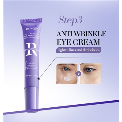 Набор для лица антивозрастной с ретинолом и гиалуроновой кислотой 6 средств в подарочной коробке BIOAQUA