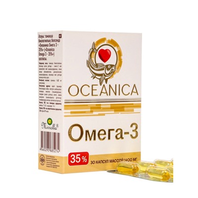 Омега‑3 — 35 % «Океаника» капсулы 1400 мг, 30 шт.