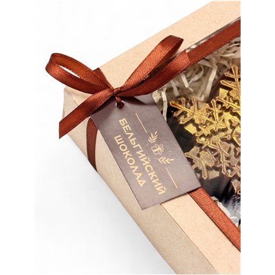 Шоколадная фигурка «Снежинка 2026», бельгийский шоколад, 160 г