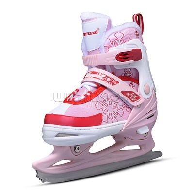 Коньки (размер M35-38) красно-розовые