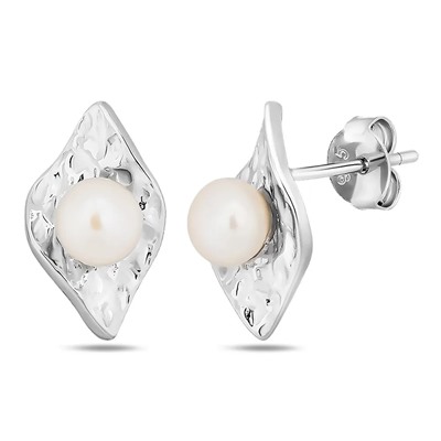 Серьги, жемчуг, BY-0804