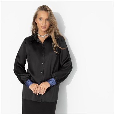 Рубашка с акцентными манжетами, Лабиринт обещаний (роскошь)