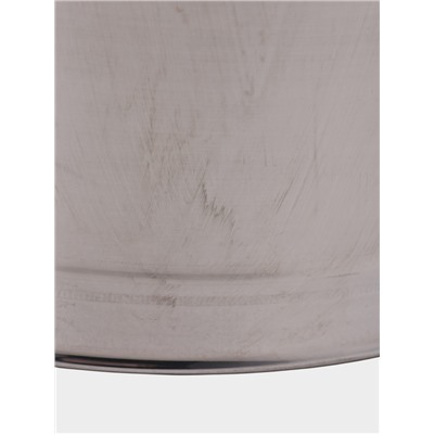 УЦЕНКА Ведро с крышкой 8 л, d=28 см, из нержавеющей стали AISI 201