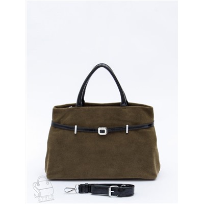Сумка женская кожаная 91156MSS army green Velina Fabbiano-Safenta в Новосибирске