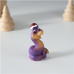 Фигурка полистоун «Фиолетовая змейка», 4×3×5 см, МИКС