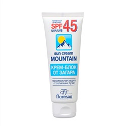 Крем блок от загара SPF 45 Floresan водостойкий, 60 мл