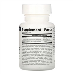 Source Naturals, ферментированный витамин B6, 333 мг, 30 таблеток