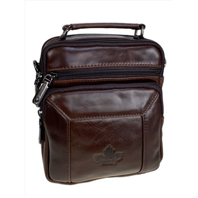 Сумка мужская из натуральной кожи, цвет коричневый
