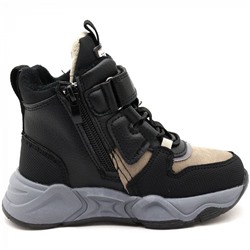 T501-2F черн/кор Ботинки деми для мальчиков (27-32)/8