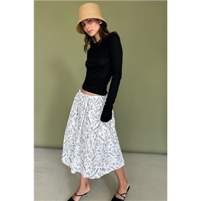 Юбка  PUFF097/01/Белый, черный