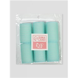 Бигуди «Липучка», d=3.5 см, 6 см, 6 шт., МИКС