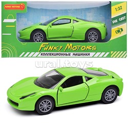 Зеленая инерционная машинка Универсал die-cast,1:32, открывающиеся двери