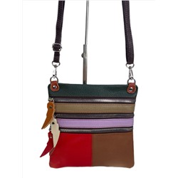 Женская сумка из натуральной кожи мультицвет