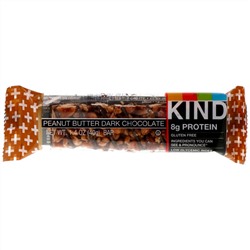 KIND Bars, Kind Plus, батончик из темного шоколада с арахисовой пастой, 12 батончиков по 40 г (1,4 унции)