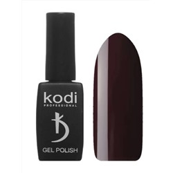 Kodi Гель-лак для ногтей 100 WN, темный фиолетово-бордовый, без перламутра и блесток, плотный, 8 мл 11897