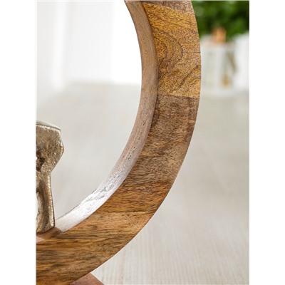 Сувенир интерьерный в деревянном кольце «Оленёнок», 30×8×33 см