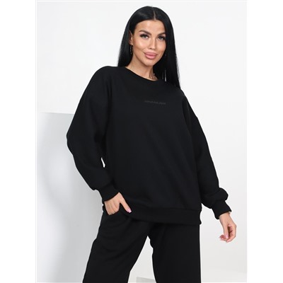 Грина - худи утепленная черный