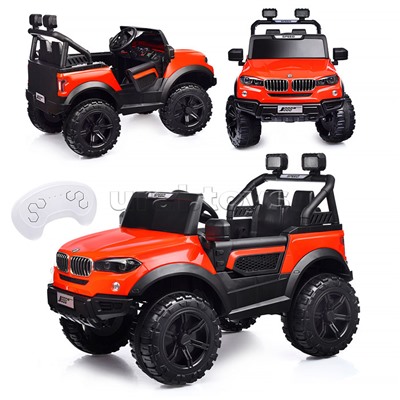 Электромобиль "Профи" на аккумуляторе, с р/у управлением, в коробке (красный)