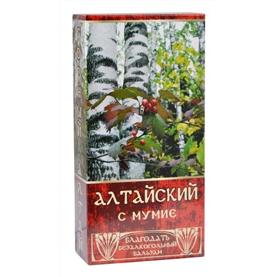 Бальзам безалкогольный "Алтайский" С мумие при головной боли Общеукрепляющий 250 мл.