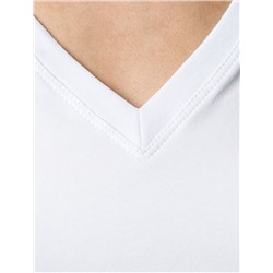 Футболка из премиального хлопка с V-образным вырезом