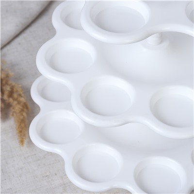 Ваза 3х ярусная пластик 30,5х30,5х40 см / P3X /уп 36/ фуршетница