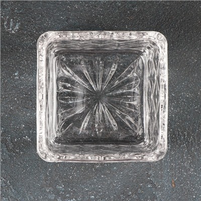 Сахарница стеклянная «Бабочка», 170 мл, 8×10.5 см, с крышкой