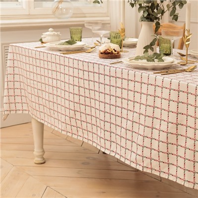 Скатерть «Этель» Flower Cage, 110×149 см, 100% хлопок, рогожка 186 г/м²