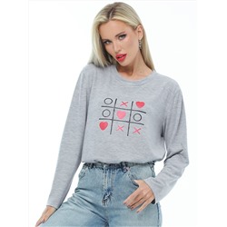 Лонгслив Отличный вариант, грей