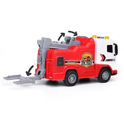 Машина "Инжинерная" 1:20 (свет, звук) в коробке (красный)