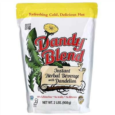 Dandy Blend, растворимый травяной напиток с одуванчиком, без кофеина, 908 г (2 фунта)