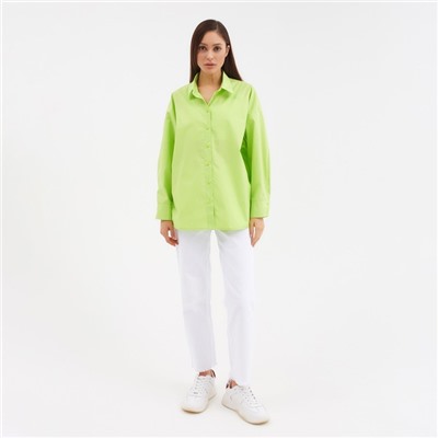 Рубашка женская MIST: Classic Collection, размер 42, зелёная