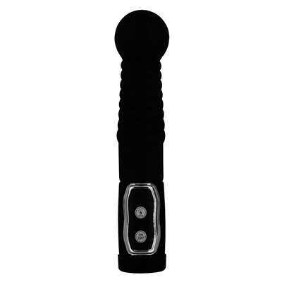 Чёрный стимулятор простаты с ротацией Prostate Twister - 20 см.
