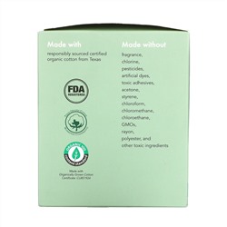 Rael, Organic Cotton Cover Pads, Petite, 14 Pads