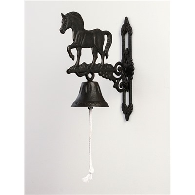 Колокол настенный декоративный «Конь», чугун, 23×11×32 см
