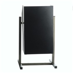 Урна уличная «Квадрат», 22 л, бак 0.5 мм, 50×31×31 см, чёрная