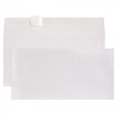 Конверт 110х220 мм евростандарт отрывная лента/чистый Е65 70574 LITE