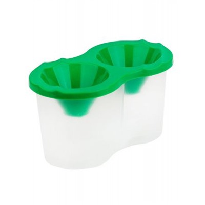 Стакан-непроливайка двойной СТАНДАРТ ЗЕЛЕНЫЙ-2 С-9001 Проф-Пресс