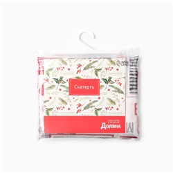 Скатерть новогодняя «Доляна. Сказочное чудо», 145×220 см, 100% п/э