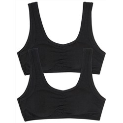 4409-02 Топ с поролоном черный (BAYKAR)